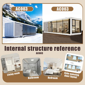 Design Elegante Moderno di Lusso Impermeabile Ecologico Mobile Apple Cabin Prefabbricata Capsula Spaziale Container Casa Camping - Product Image 5
