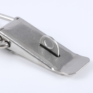 Stainless Steel Duckbill Buckle Tool <b>Box</b> Latch With Lock Polished Surface For Wooden <b>Box</b> Fixing - Product Image 3