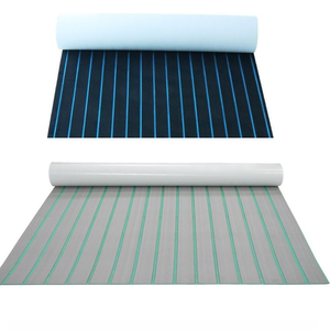 Revêtement de pont de bateau en mousse EVA auto-adhésif 6 mm antidérapant, imitation teck, brun foncé sur noir, 240 cm x 90 cm - Product Image 3