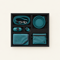 Ensemble cadeau compact pour promenade d'animaux avec logo personnalisé, laisse, gamelle, serviette, pochette – Cadeaux promotionnels pour clubs canins, fournisseur OEM ODM, commandes en gros