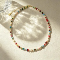 Collier en pierres naturelles colorées, perles baroques irrégulières, style bohème chic, bijoux de plage d'été, collier en pierres précieuses pour femmes