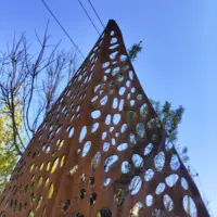 आधुनिक आउटडोर धातु प्रतिमा उद्यान Corten स्टील पत्ता मूर्तिकला