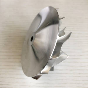 T04E 62.45/82.36มม.7 + 7ใบมีดประสิทธิภาพสูงเทอร์โบชาร์จเจอร์มิลลิ่ง/อลูมิเนียม2618/Billet คอมเพรสเซอร์ล้อสำหรับ <span class=keywords><strong>GTX3582</strong></span> <span class=keywords><strong>Turbo</strong></span> - Product Image 3