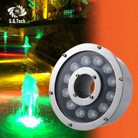 Hochwertige IP68 wasserdichte Brunnen leuchte RGB Farbe mit Fernbedienung