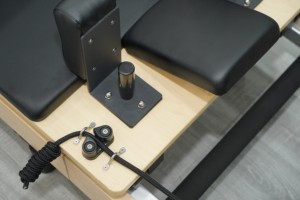 Reformer Commercial de Haute Qualité pour la Maison, Équipement de Gymnastique, Yoga, Beige, en Bois d'Érable, Pliable - Product Image 3