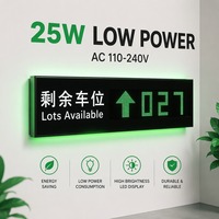 Layar Penunjuk Tempat Parkir LED Multi-arah Dalam Ruangan dengan Digit Merah Hijau untuk Sistem Parkir Mobil Pintar