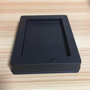 Custom black hard plastic tray