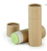 Emballage en carton personnalisé pour cosmétiques, mini tube de baume à lèvres en papier, tube de déodorant à poussoir, 15 ml, 30 ml, 50 ml