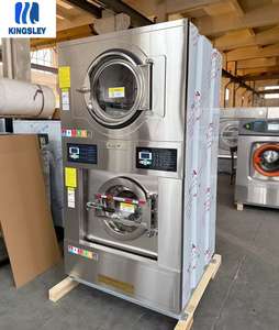 Laveuse et sécheuse commerciales empilées industrielles <span class=keywords><strong>de</strong></span> 25kg en usine <span class=keywords><strong>Machine</strong></span> à <span class=keywords><strong>laver</strong></span> et à sécher à pièces - Product Image 2