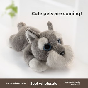 Almohada <span class=keywords><strong>de</strong></span> Peluche <span class=keywords><strong>de</strong></span> Perro Schnauzer Adorable al por Mayor, Juguete <span class=keywords><strong>de</strong></span> Peluche Relleno <span class=keywords><strong>de</strong></span> Algodón PP, Figura <span class=keywords><strong>de</strong></span> Muñeco <span class=keywords><strong>de</strong></span> Trapo Súper Suave, Marioneta <span class=keywords><strong>de</strong></span> Mano <span class=keywords><strong>de</strong></span> Animal <span class=keywords><strong>de</strong></span> Dibujos Animados para Confort - Product Image 4
