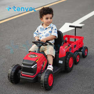 รถของเล่นไฟฟ้าสำหรับเด็กใช้แบตเตอรี่พร้อมรถพ่วงรถไฟฟ้า3-8ปีมาใหม่ - Product Image 5