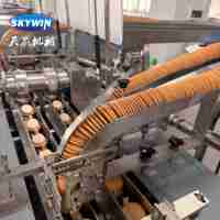 Nouvelle machine automatique Skywin pour la fabrication de sandwichs et biscuits, en acier inoxydable, haute productivité, ligne de boulangerie pour snacks, machine d'emballage