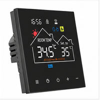 Termostato de Pared Moderno con Pantalla Táctil, Ahorro de Energía, Programable, Control por WiFi con App Tuya para Calefacción Eléctrica/de Piso/Caldera