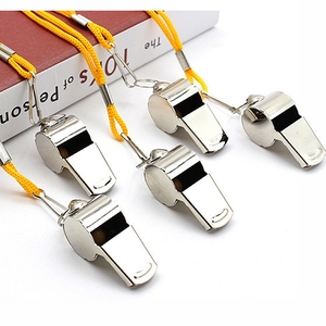 Sifflet de prix usine avec lanière en acier inoxydable formation Apito Sifflet d'urgence entraîneurs de survie arbitre Sport fête Silbar - Product Image 1
