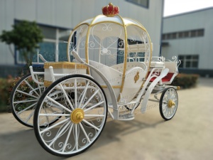 Chariot à Chevaux Électrique en Forme de Citrouille, Carrosse Princesse, Fabricants de Véhicules Électriques - Product Image 5