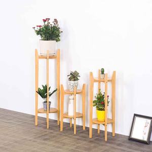Soporte <span class=keywords><strong>de</strong></span> 2 niveles para plantas, <span class=keywords><strong>escalera</strong></span> alta para interior, maceta <span class=keywords><strong>de</strong></span> flores, esquinero <span class=keywords><strong>de</strong></span> Bambú - Product Image 5
