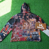 Streetwear d'hiver Chandail en tapisserie pour hommes Jacquard tissé personnalisé Vêtements pour hommes Capuche Plus Size Basketball Tapisserie à capuche