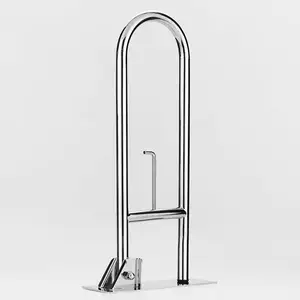 Custom Toilet Handle For Elderly Drop Down Handrail Foldable Grab Bar Steel Safety Handrail Support 500 LBS Folding Handrail