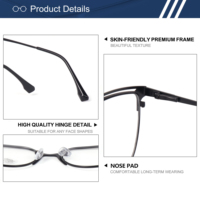Lunettes de sommeil surdimensionnées œil de chat anti-lumière bleue, monture métallique complète, verres PC, protection d'écran, loisirs, style de vie, pour femmes, ODM