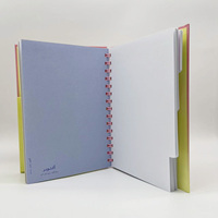 A5 B6 Taille 40 60 Feuilles Cahier de Notes d'Affaires Scolaires Couverture en Spirale Cahier d'Exercices en Spirale avec Logo Personnalisé