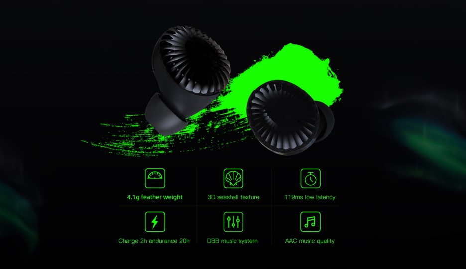 Realfit GoPods E5 TWS Gaming Earbuds description image 2