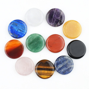 <span class=keywords><strong>Pierre</strong></span> de palmier ronde en agate de cristal polie de 25 mm, stimulant l'énergie, pour la décoration intérieure et l'artisanat - Product Image 5