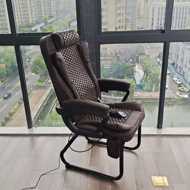 Best Lumbar Support Heat Back and Neck Massager With Vibration Full Body Massage Chair With Prostate Therapy