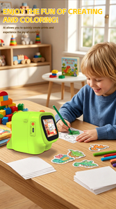 Regalos de Cumpleaños para Estudiantes y Adolescentes, Mini Impresora Portátil con Generación de Voz por IA y Pantalla HD de <span class=keywords><strong>2</strong></span>.4 Pulgadas, Impresora de Fotos Instantánea - Product Image 5