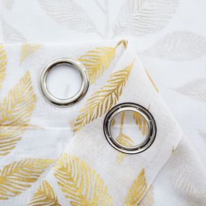 Stampa a caldo su misura foglia pressata argento e stella modello 75gsm tenda in Voile morbido <span class=keywords><strong>lino</strong></span> sottile <span class=keywords><strong>tende</strong></span> trasparenti - Product Image 6
