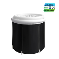 Baignoire à glace portable de haute qualité avec parois isolées et rangement compact pour la récupération à domicile ou en salle de sport