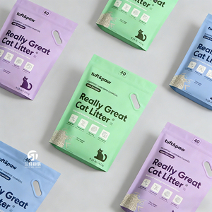 Stand Up Cat Litter <b>Bags</b> 6L 10L 20L | Heavy Duty Moisture Proof <b>Vacuum</b> Packaging with Side Handle - Product Image 1