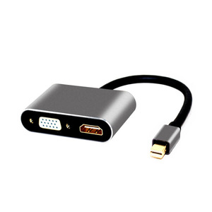 Mini <span class=keywords><strong>DisplayPort</strong></span> Thunderbolt 2 để HDML <span class=keywords><strong>VGA</strong></span> Adapter chuyển đổi 4K - Product Image 2
