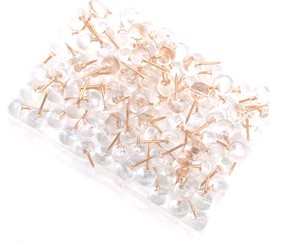 Goupilles de décoration transparente pour tableau en liège, 10 pièces, 9.5mm, lot d'affiches à tête ronde en plastique, épingles de cartes - Product Image 1