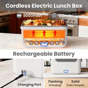 <span class=keywords><strong>Lunch</strong></span> <span class=keywords><strong>Box</strong></span> Électrique Portable 100W Chauffage Rapide Boîte Alimentaire Isotherme pour Voiture Camion Maison Bureau École Voyage - Product Image 2