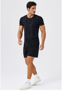 ชุดออกกำลังกายโลโก้แบบกำหนดเอง ชุดโยคะกระชับสัดส่วน ให้ความรู้สึกเหมือนไม่ได้ใส่ ชุดออกกำลังกายเอวไขว้ยกกระชับสะโพก กางเกงเลกกิ้งแห้งเร็ว เนื้อผ้านุ่มสบายสำหรับเล่นกีฬา - Product Image 4