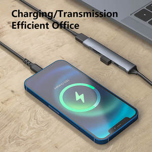 Station d'accueil 5 en 1 haute vitesse 5 Gbps en alliage d'aluminium, hub <span class=keywords><strong>USB</strong></span>-<span class=keywords><strong>C</strong></span>, lecteur de cartes TF/MicroSD/<span class=keywords><strong>SD</strong></span>, USB3.0, USB2.0, en stock - Product Image 4