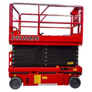 Elevador de tijera hidráulico portátil YANCHA, plataforma móvil de 6m-12m, carretilla elevadora eléctrica, capacidad de carga de 500KG, 1 año de garantía - Product Image 1