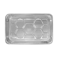 Barquette en aluminium peu profonde pleine grandeur, 50 pièces, jetable, profondeur 1,57 pouce, qualité alimentaire supérieure, marque Yaoshi