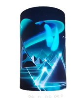 Affichage LED flexible 4K HDR IP65 étanche, conception à cathode commune, économie d'énergie, ultra-fin, incurvé, pour l'extérieur