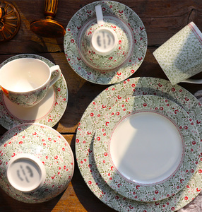 แก้วกาแฟหรือชาเซรามิกเคลือบลายดอกเดซี่เล็กๆ สไตล์อเมริกันเรโทร - Product Image 5