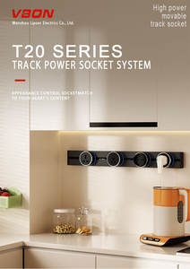 取り外し可能な電源ソケットトラックレールシステム、オフィス、デスク、家庭用キッチン向けのユニバーサル3穴トラックソケット - Product Image 6