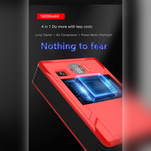 Nhà Máy Bán buôn 14000mAh xe nhảy khởi động 45W tổng sản lượng 600A đỉnh hiện tại Máy nén khí lốp Inflator ngân hàng điện xe tải - Product Image 5