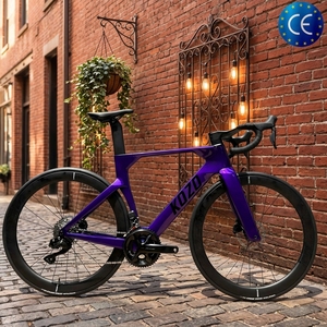 Vélo de route aérodynamique en fibre de carbone OEM KOZO <span class=keywords><strong>2</strong></span>, 700C, 24 vitesses, frein à disque hydraulique, vélo de course léger, roues en alliage d'aluminium - Product Image 1
