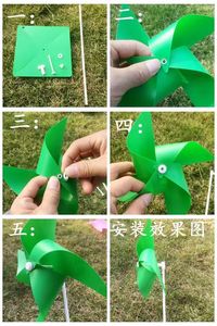 Bốn góc cối xay gió chuỗi các nhà sản xuất bán buôn Tùy chỉnh công viên trang trí phụ kiện treo lớn Cối Xay Gió - Product Image 6