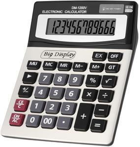 Calculadora Financiera de Oficina con Batería Solar LED NOVISON, Logotipo Personalizable, Pantalla Grande de Escritorio, 14 Dígitos Máximos, Múltiples Dígitos - Product Image 1