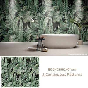 Neue benutzer definierte 800x2600mm Blumen Wandbild Mosaik Muster poliert glasiertes Porzellan gesinterte Steinplatte Fliesen - Product Image 5