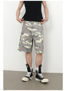 Shorts en jean vintage pour homme avec fermeture éclair et bouton, style rétro, coupe ample, demi-longueur, décontracté, mode outdoor, pour garçon - Product Image 2