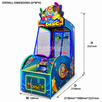 Machine de jeu à monnayeur sur le thème du cirque, Super Disc, pour loterie de billets de récompense de carnaval et de jeux d'arcade, équipement de divertissement