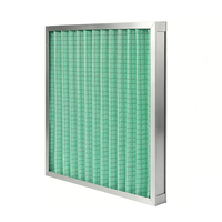 Nouveau panneau filtrant plissé moyen G1-F9 en fibre synthétique avec cadre en aluminium pour système de filtration CVC à haute capacité de retenue de poussière