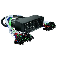 ABCCABLS Répartiteur audio XLR 48 canaux avec gaine en PVC, résolution 8K, conducteurs en cuivre, étanche et résistant à la corrosion